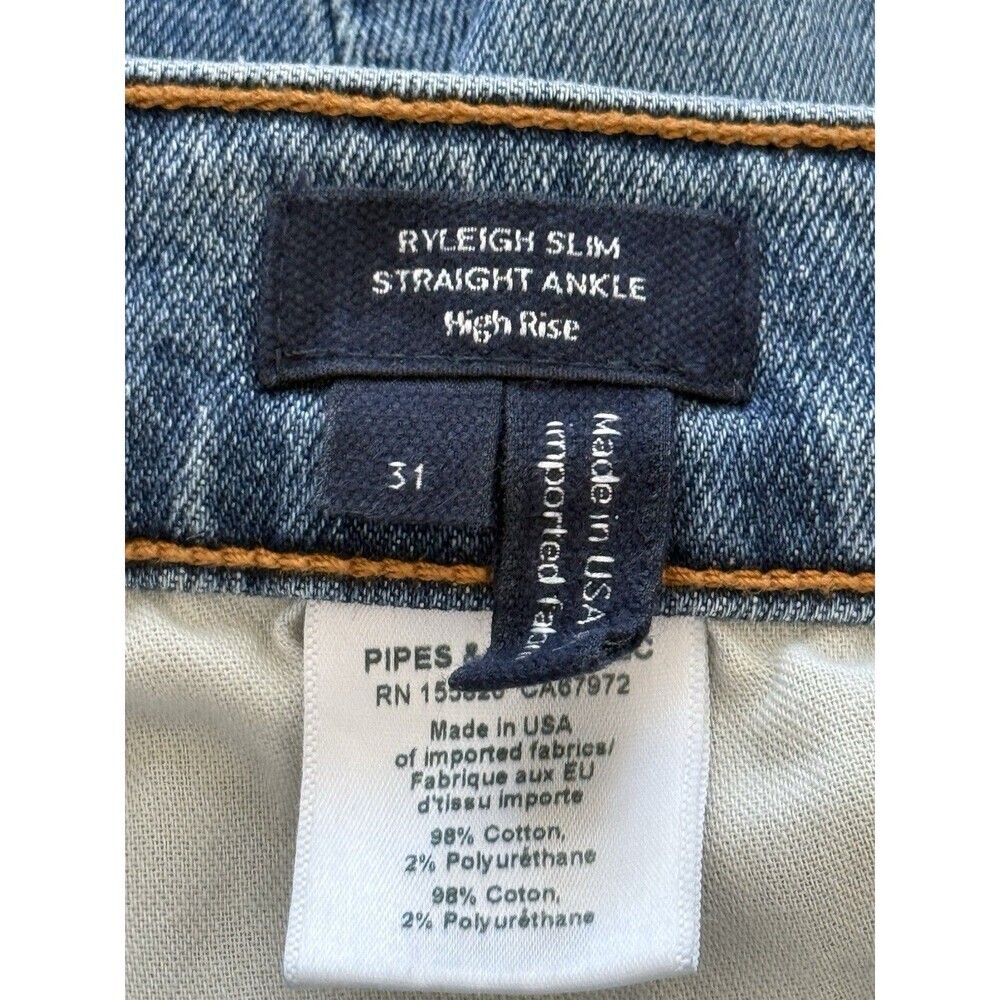 VERONICA BEARD 31‎ Ryleigh Slim Straight Ankle High-Rise Wanderer Dust Timeless - Picture 8 of 11